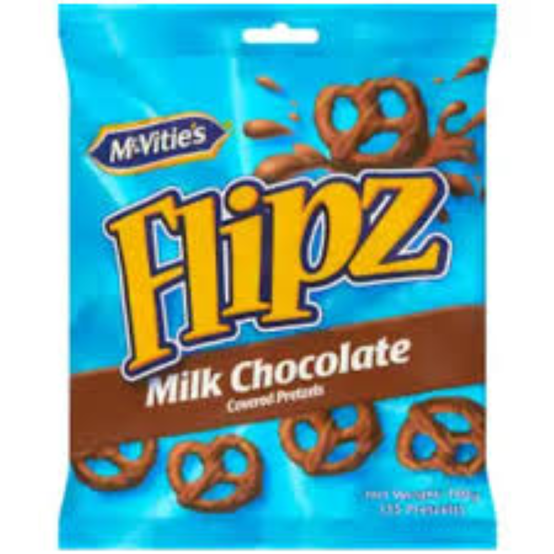 MCVITIES FLIPZ MILK CHOCOLATE 140G